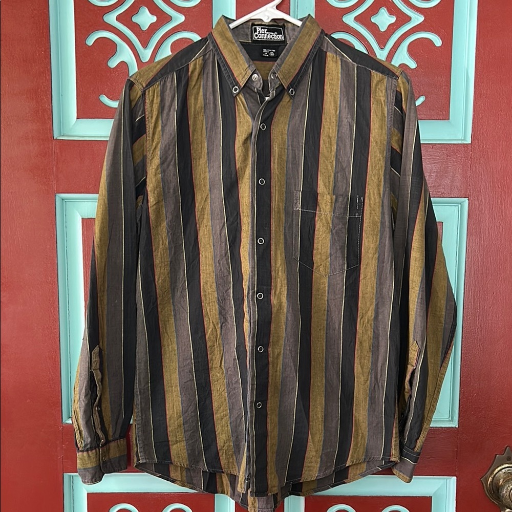 Vintage Striped Men's Shirt